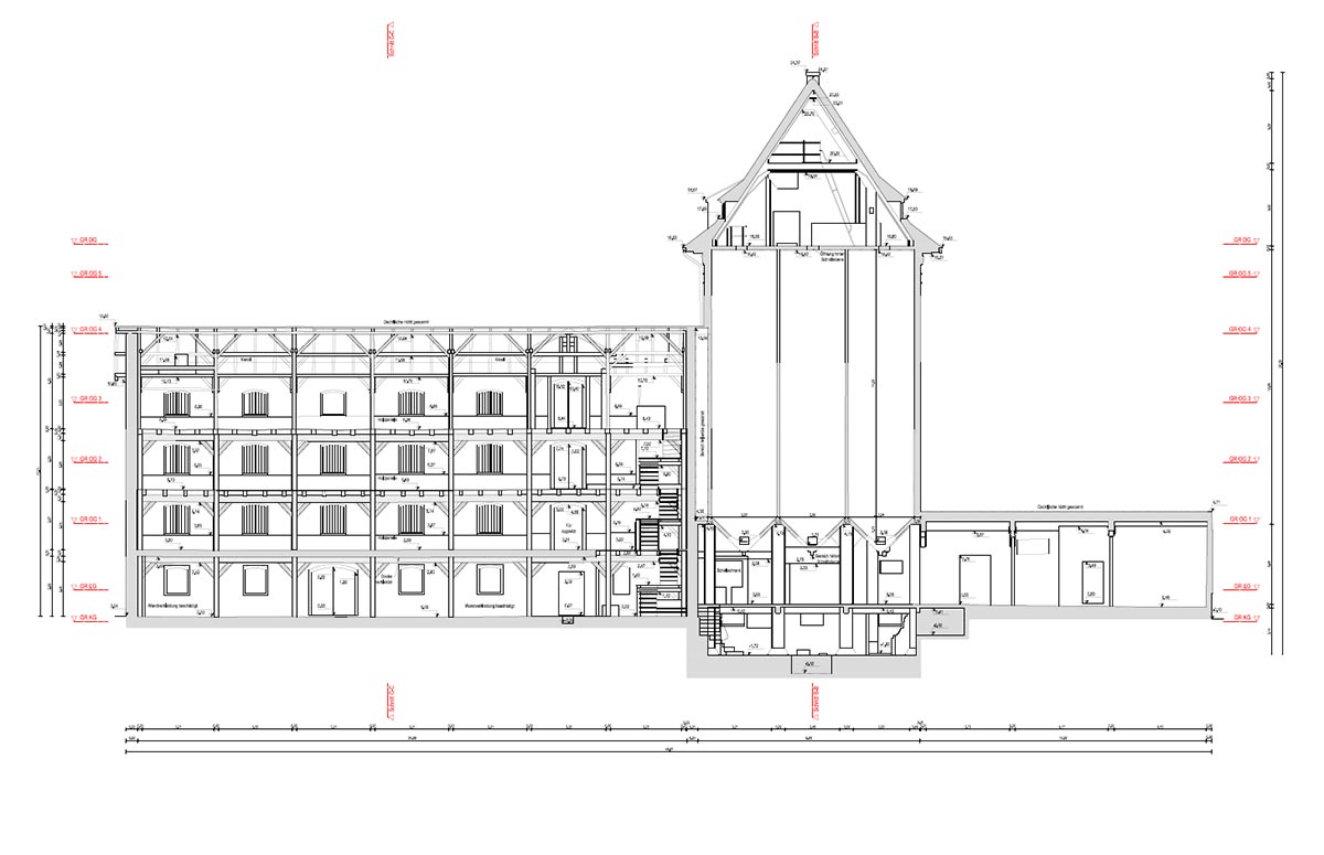 Bestandsmodellierung eines historischen Speichergebäudes 7