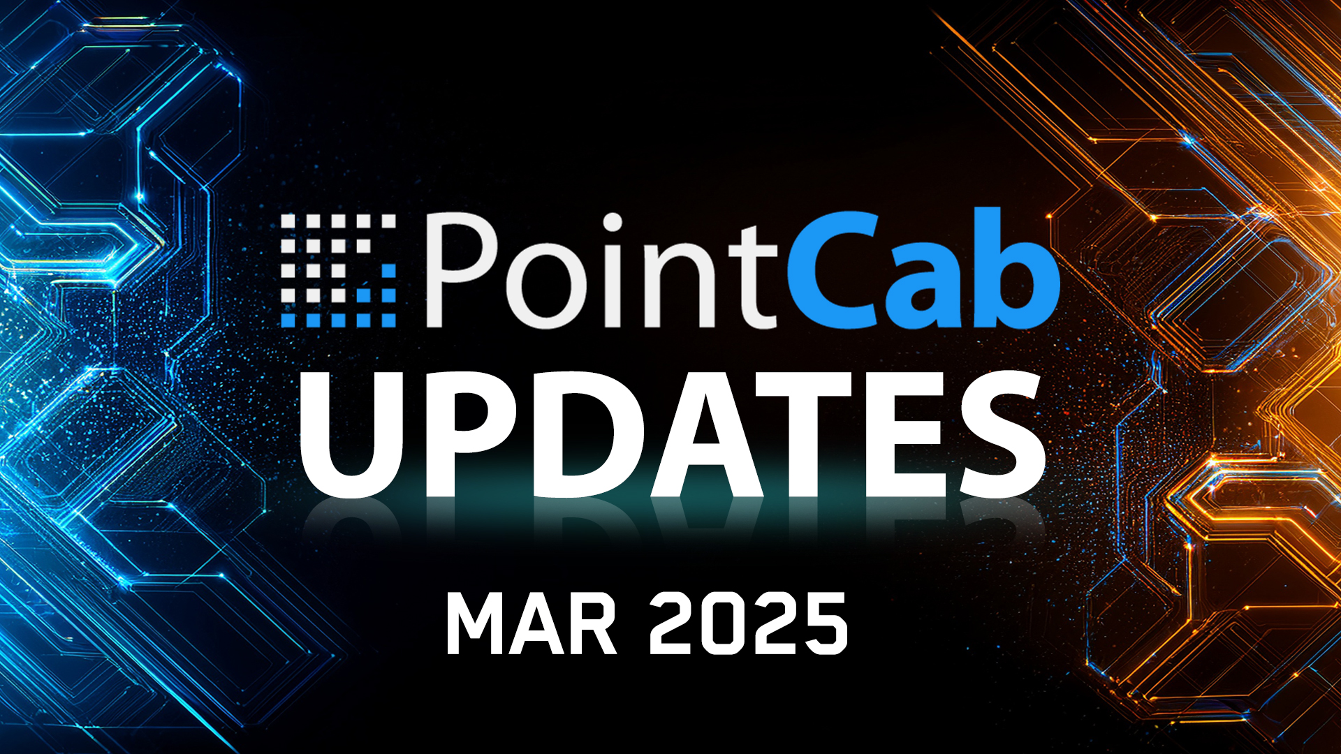 PointCab Software Updates MAR 2025 Header