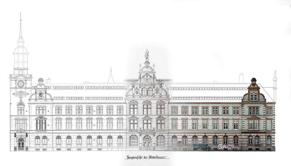 Alte Post Schwerin - Fassade