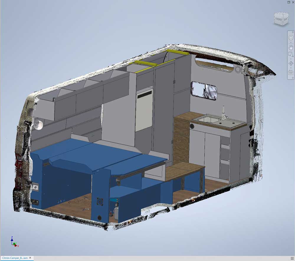 CAD-Konstruktion für den Fahrzeuginnenausbau