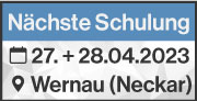 Laserscanning-Schulung am 27. + 28.04.2023 in Wernau