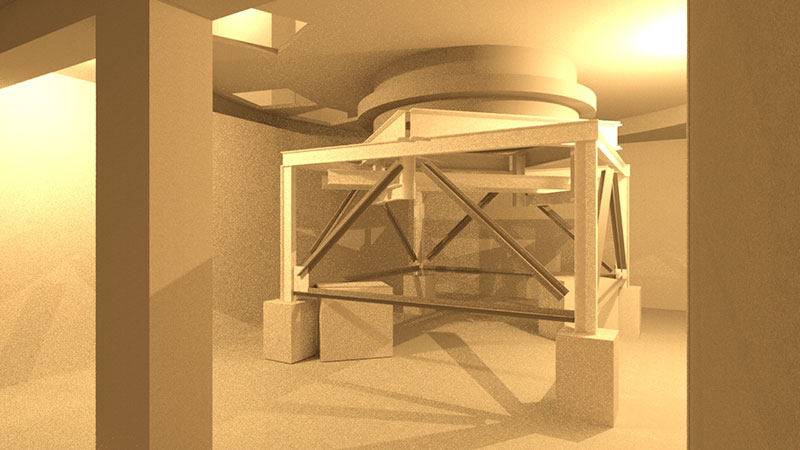 Bild: Theaterbühne 3D-Modell 2