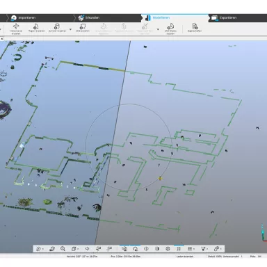 Punktwolkenbearbeitung mit dem FARO® As-Built ™ Modeler 6