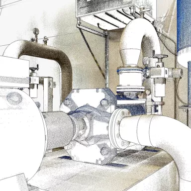 Bestandsmodellierung eines Pumpenraums im Wasserwerk Überlingen am Bodensee 4