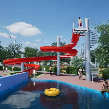 Wasserrutsche in Renchen 1