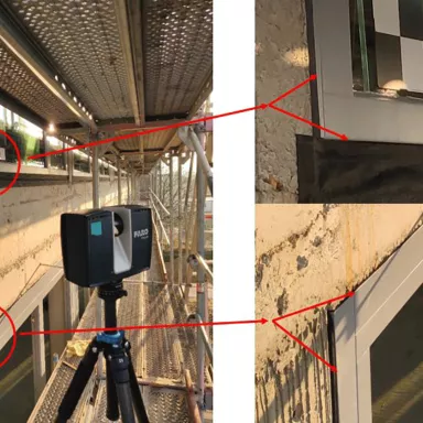 3D Laserscanning für die Fassadenmontage 3
