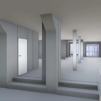 Bestandsmodellierung - Gebäudekomplex mit Stadtbibliothek 2