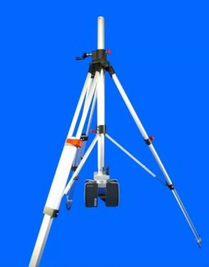 2-Way-Kurbelstativ mit 3D-Safety-Adapter für FARO Focus S und M