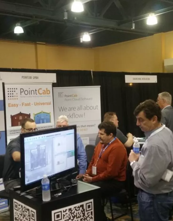 Großes Interesse am Stand von Laserscanning Europe und PointCab
