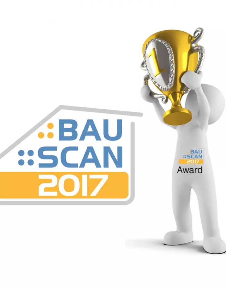 Die Gewinner des BauScan2017 - Award stehen fest.
