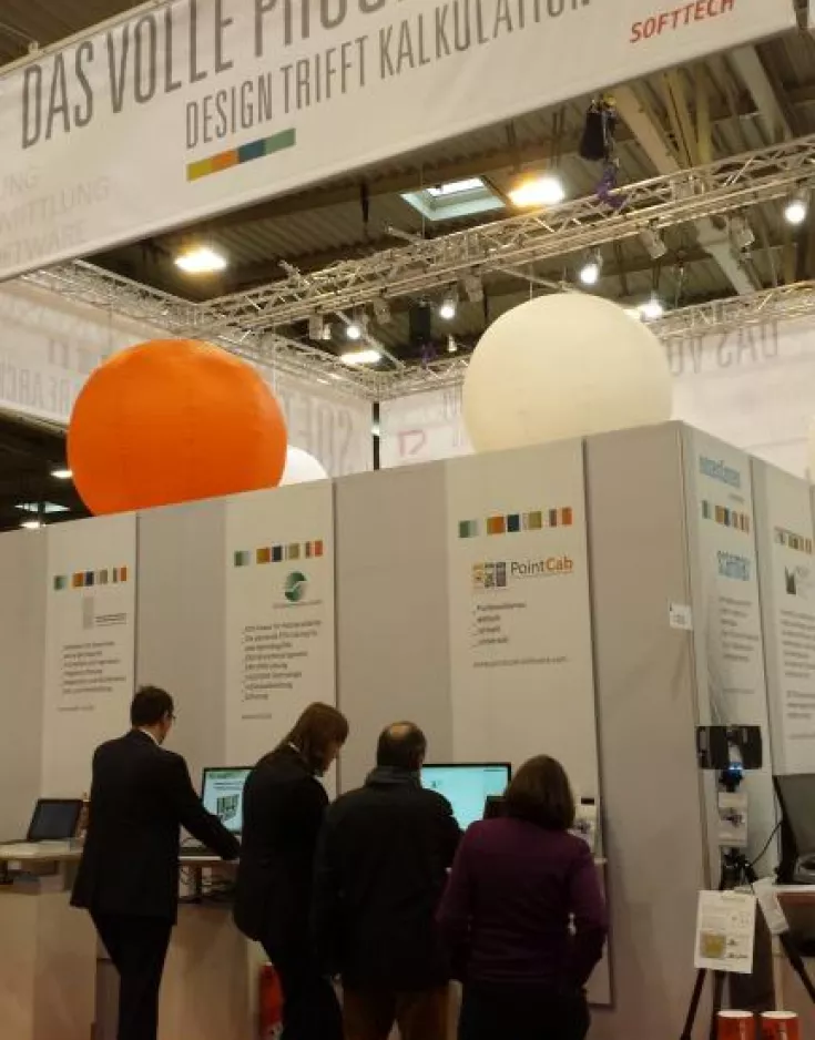 Die Laserscanning Europe GmbH und die PointCab GmbH auf der DEUBAUKOM 2014 