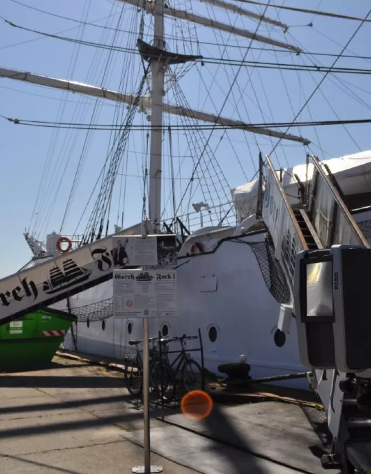 3D-Laserscanning des Segschulschiffes Gorch Fock.