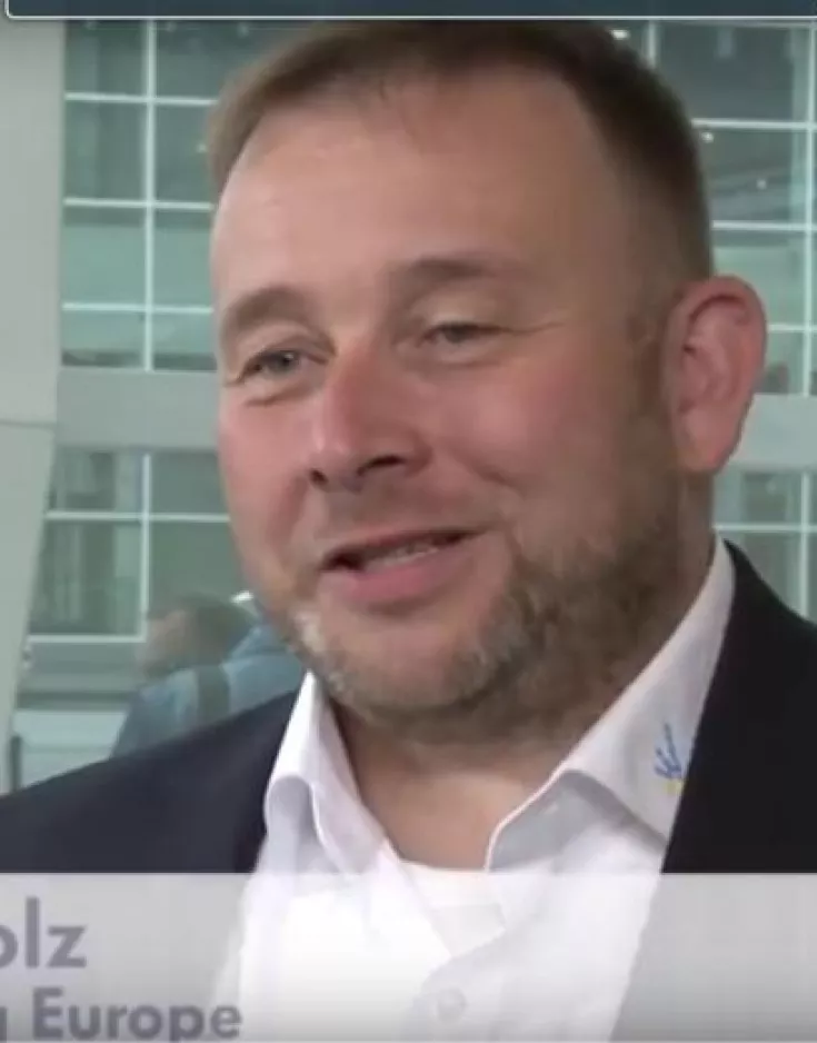 Geschäftsführer Eric Bergholz erklärt das Firmenprofil von Laserscanning Europe.