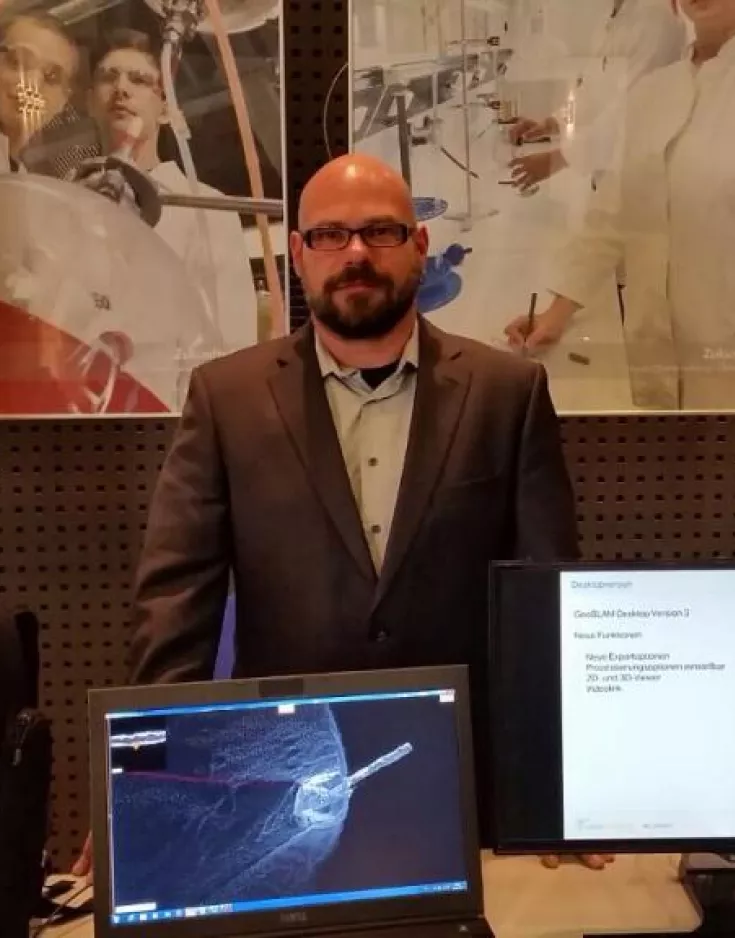 Laserscanning Europe beim 18. Geokinematischen Tag an der TU Bergakademie Freiberg.