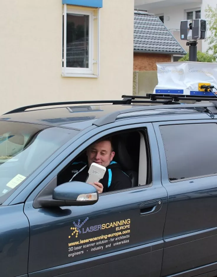 Das Stop-and-Go-System von Scan&Go ist die ideale Lösung für Geländeaufnahmen.