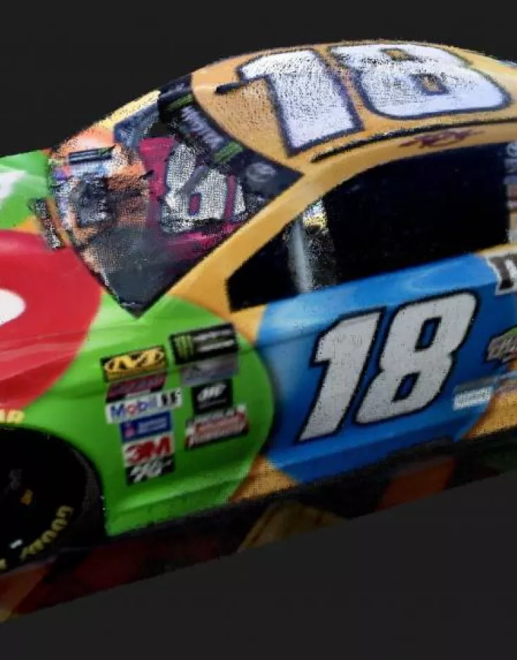 Kyle Busch´s Toyota Camry Rennwagen 3D-Punktwolke aufgenommen mit dem DPI-8X