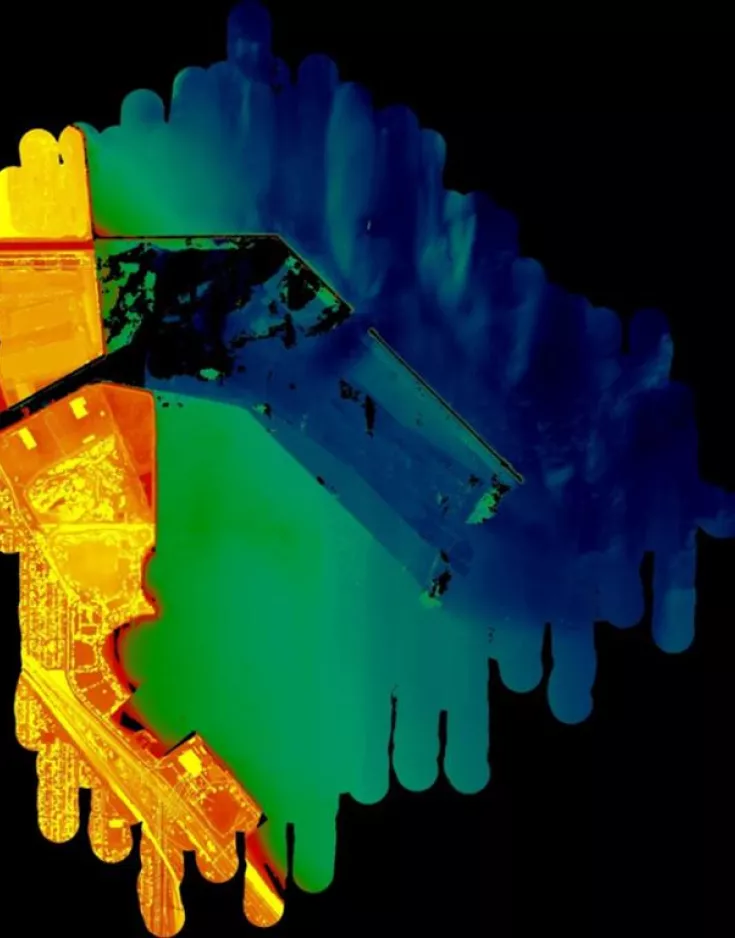 Turbid water enhanced depth results