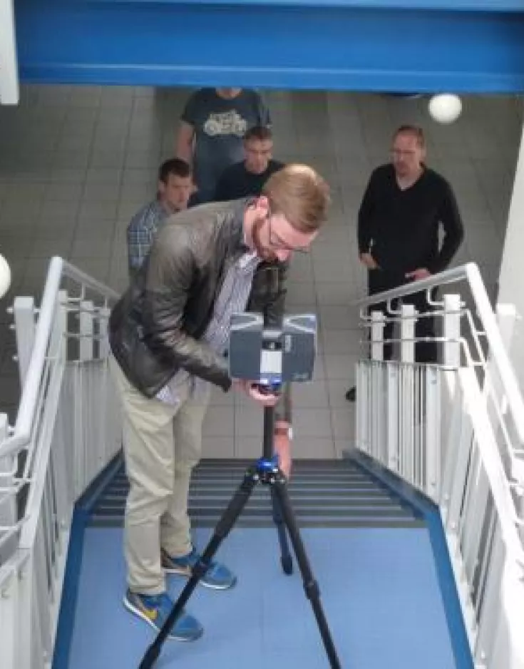 Praxisnahe Ausbildung in unseren Laserscanning-Gruppenschulungen.