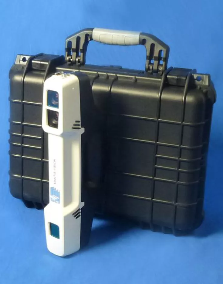 3D-Handscanner Mantis F6 bei Laserscanning Europe zum Kauf und zur Miete erhältlich