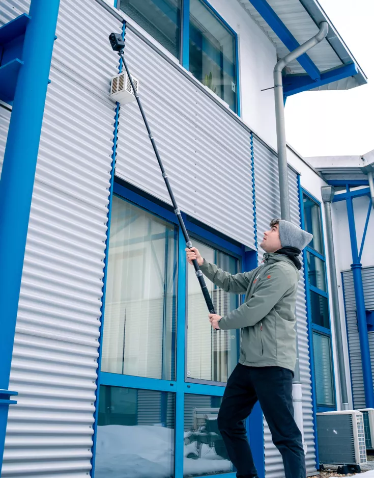 PortalCam Verlängerungsstab Header