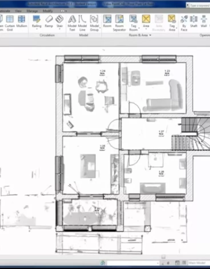 Bestimmen der Raumgröße in Autodesk Revit
