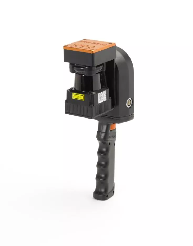 Der mobile kinematische Laserscanner ZEB-REVO von GeoSLAM.