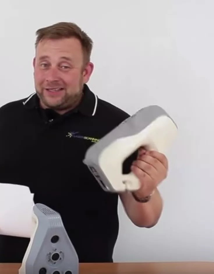 Eric Bergholz stellt die Handscanner Artec Eva & Spider vor.