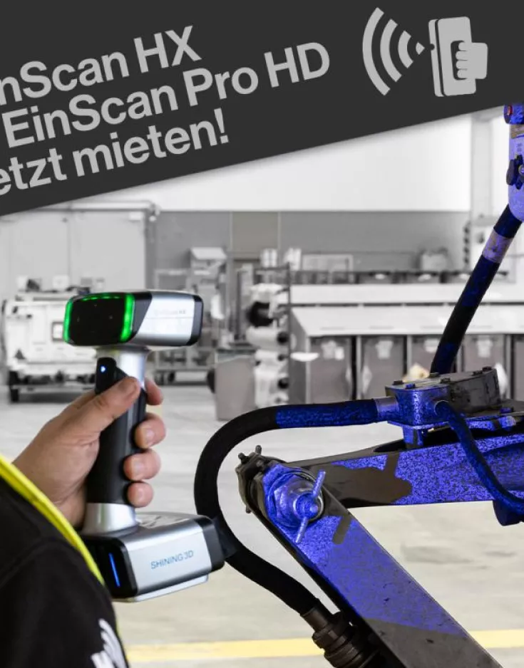 Shining3D EinScan HX und EinScan Pro HD mieten