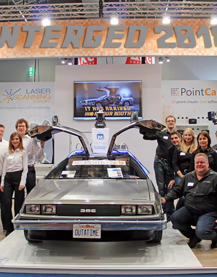 Das INTERGEO-2018-Team von PointCab und Laserscanning Europe