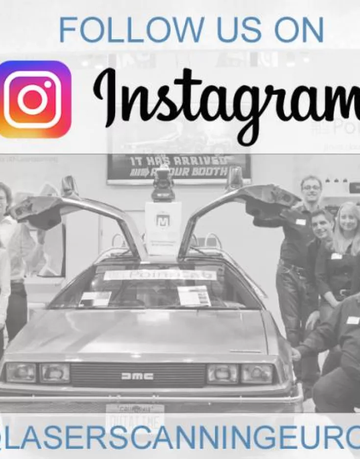 Laserscanning Europe ist jetzt auch auf Instagram