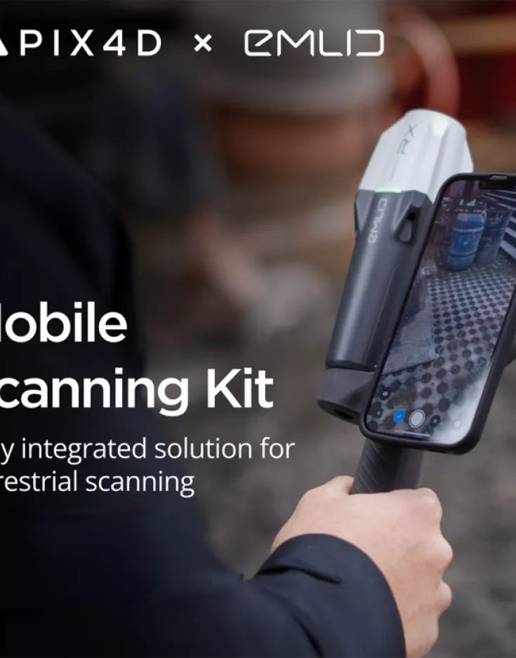 Neue mobile Lösung für terrestrisches Scannen von Emlid und Pix4D