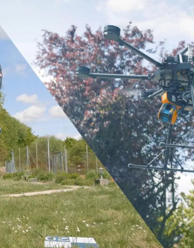 Laserscanning mit dem ZEB-HORIZON aus der Luft und am Boden - Ein Laserscanner für alle Anwendungen