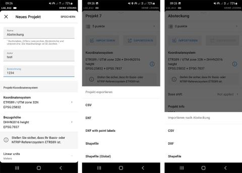 Emlid View 3 App - Screenshots