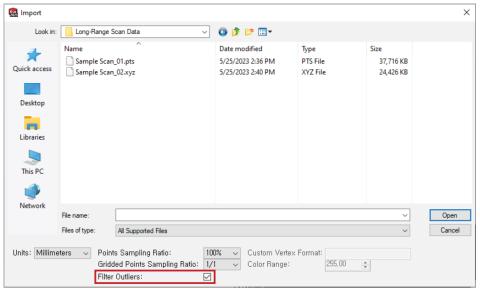filtering outlier data
