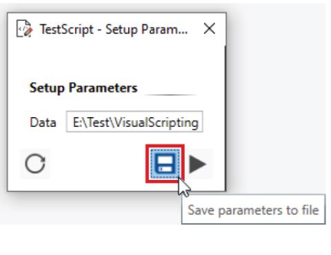 setup parameters