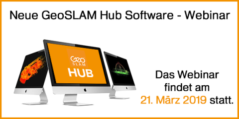 Vorstellung der neuen Versionen der Softwarelösungen GeoSLAM Hub und GeoSLAM Draw.