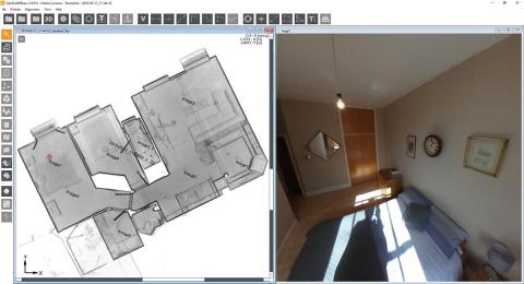 ZEB-PANO Panoramabilder in GeoSLAM Draw.