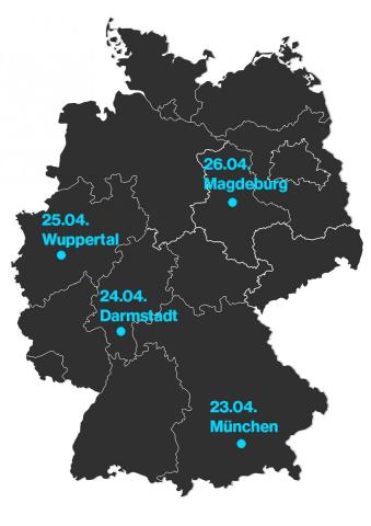 Terminstandorte Deutschland Faro Roadshow