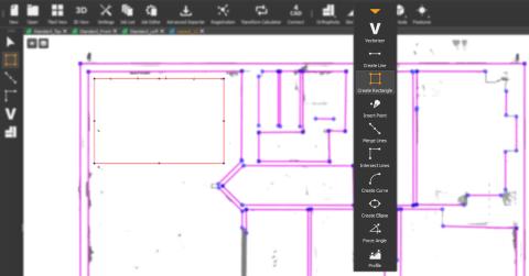 Pointcab Origins Vectorizer for rectangles