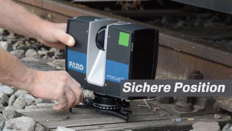 Sichere Position für Ihren 3D-Laserscanner.