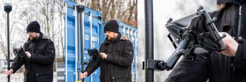 Tablethalterungfür komfortable Messung mit GPS