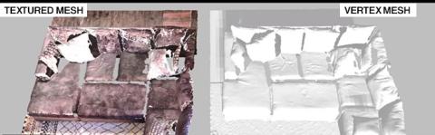 Comparison: Textured mesh & Vertex mesh