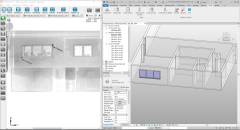 3D-Modellierung mit dem 4Revit Plugin von PointCab.