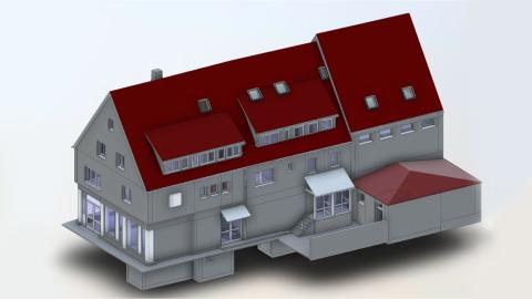 Modellierung Architektur Haus