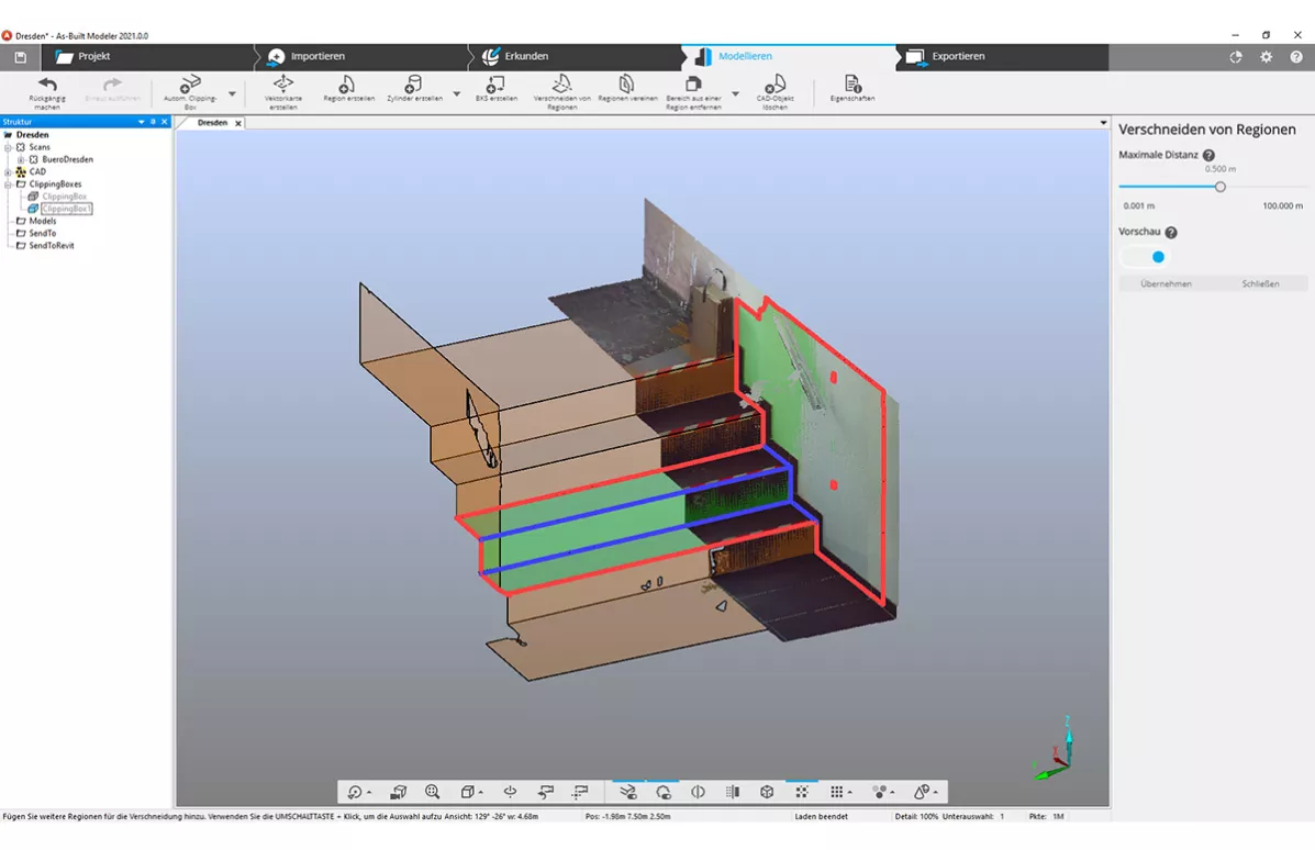 Punktwolkenbearbeitung mit dem FARO® As-Built ™ Modeler 2