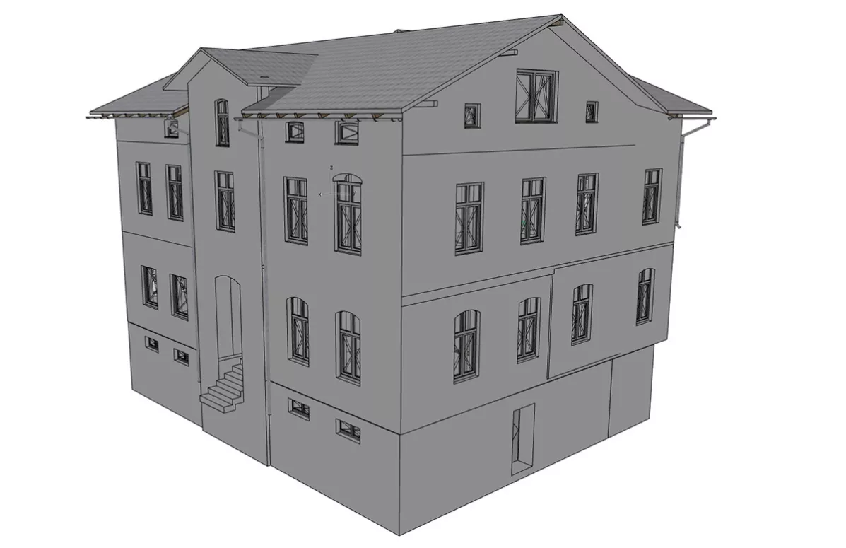 Bestandsmodellierung eines Gebäudes mit GRAPHISOFT Archicad 4