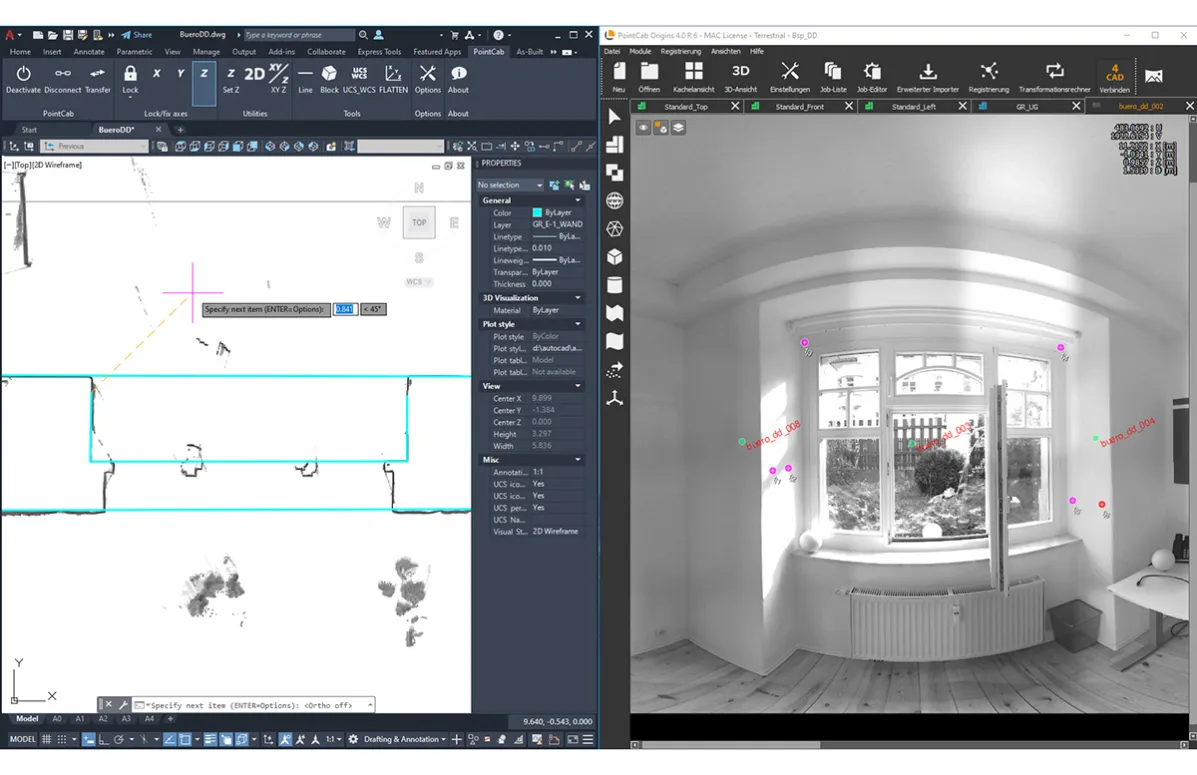 Punktwolkenbearbeitung mit dem PointCab 4AutoCAD – Plugin 4