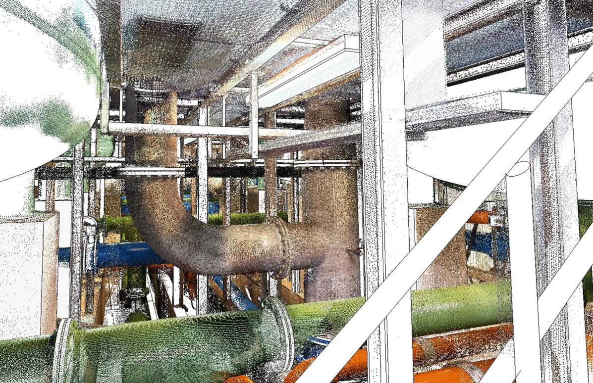 Bestandsmodellierung Wasserwerk Friedrichshafen – Druckfilterhalle 1