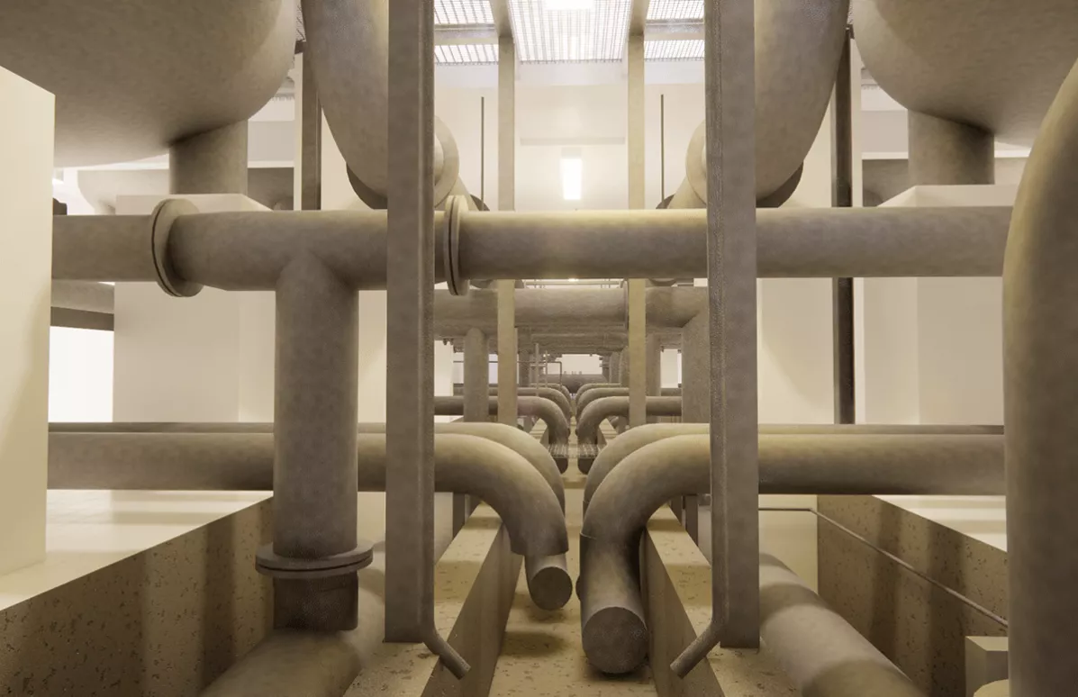 Bestandsmodellierung Wasserwerk Friedrichshafen – Druckfilterhalle 4