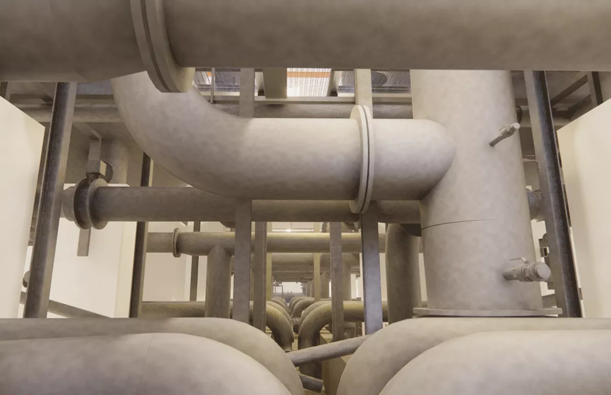 Bestandsmodellierung Wasserwerk Friedrichshafen – Druckfilterhalle 6